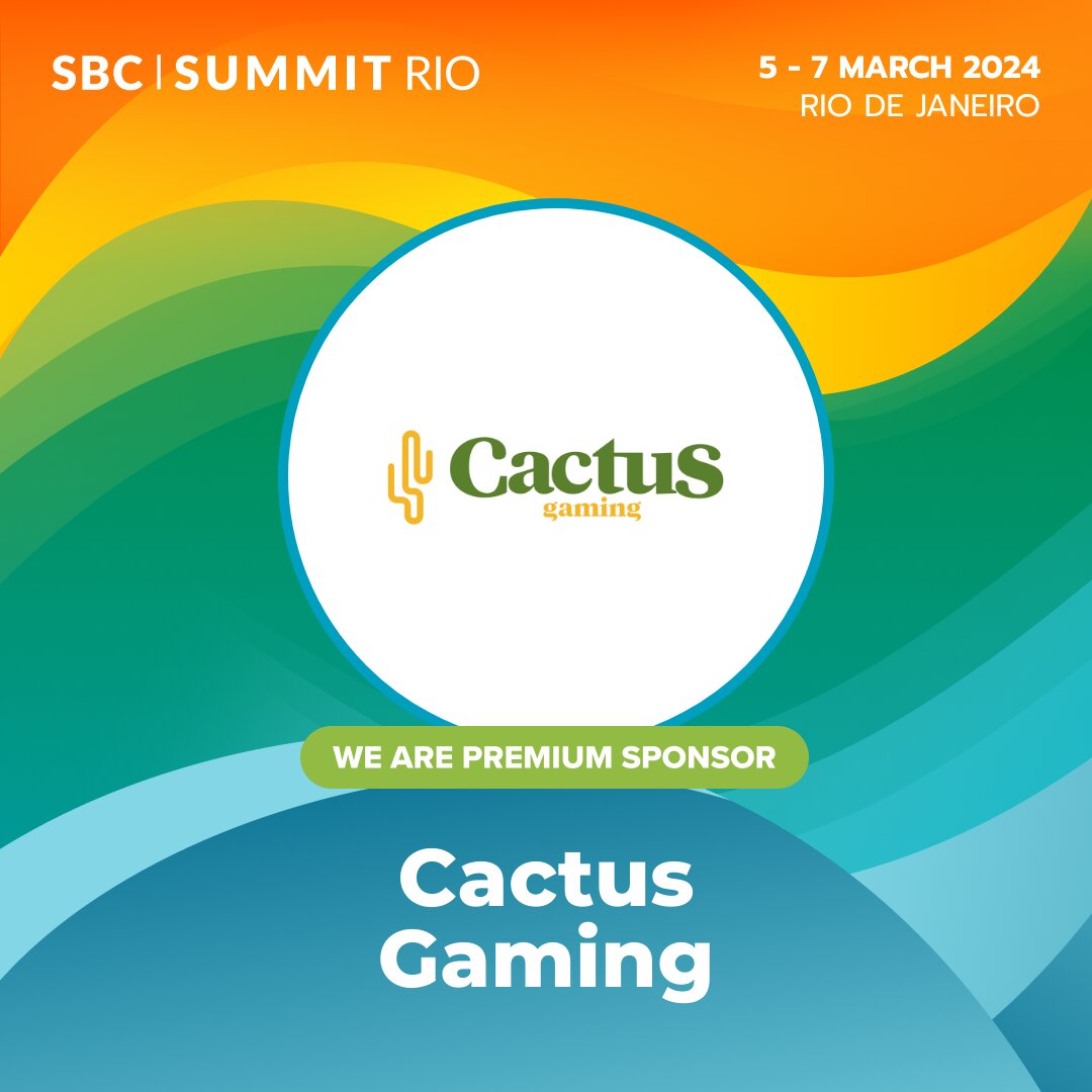 Cactus Gaming confirma participação como Premium Sponsor no SBC Summit Rio