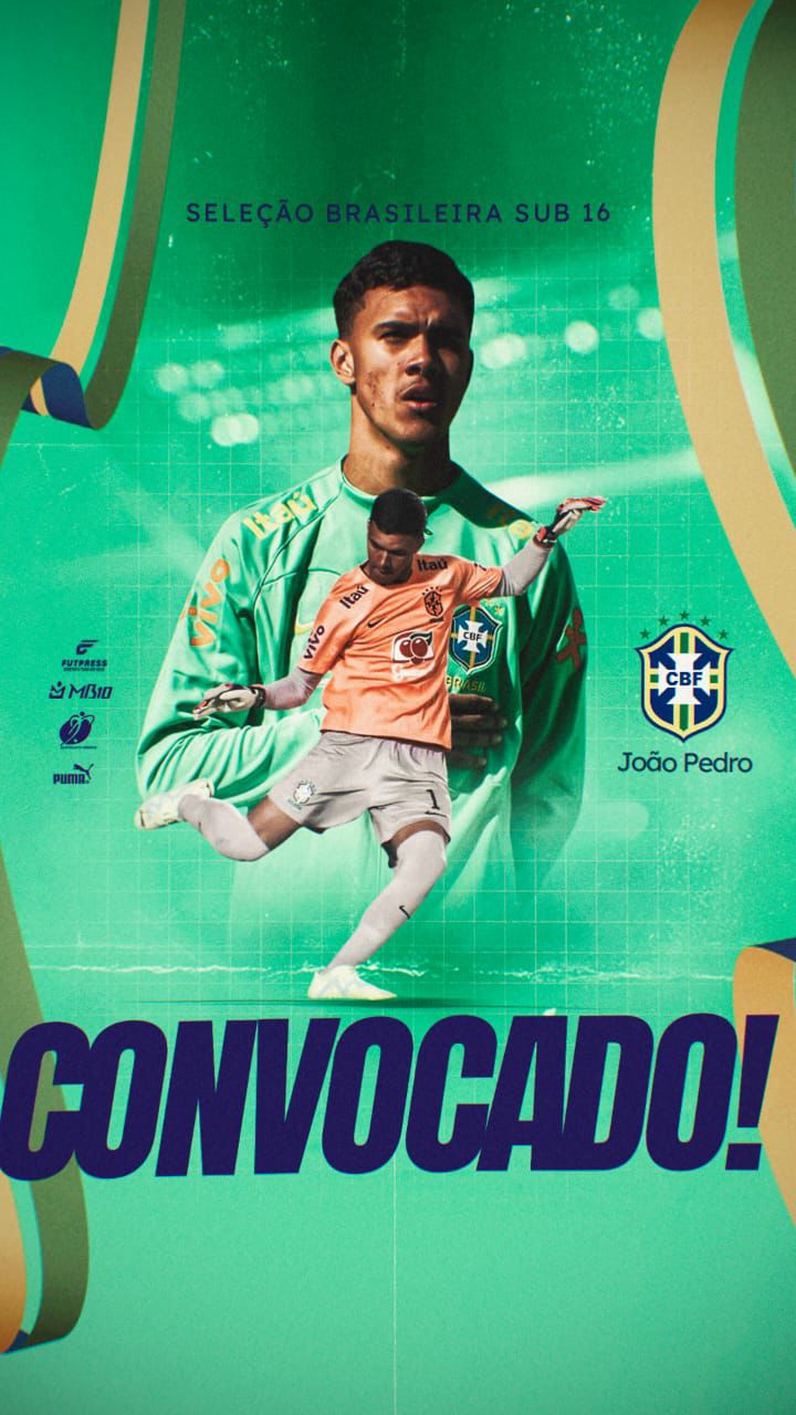 João Pedro, do Santos, é convocado para Seleção Brasileira Sub-16