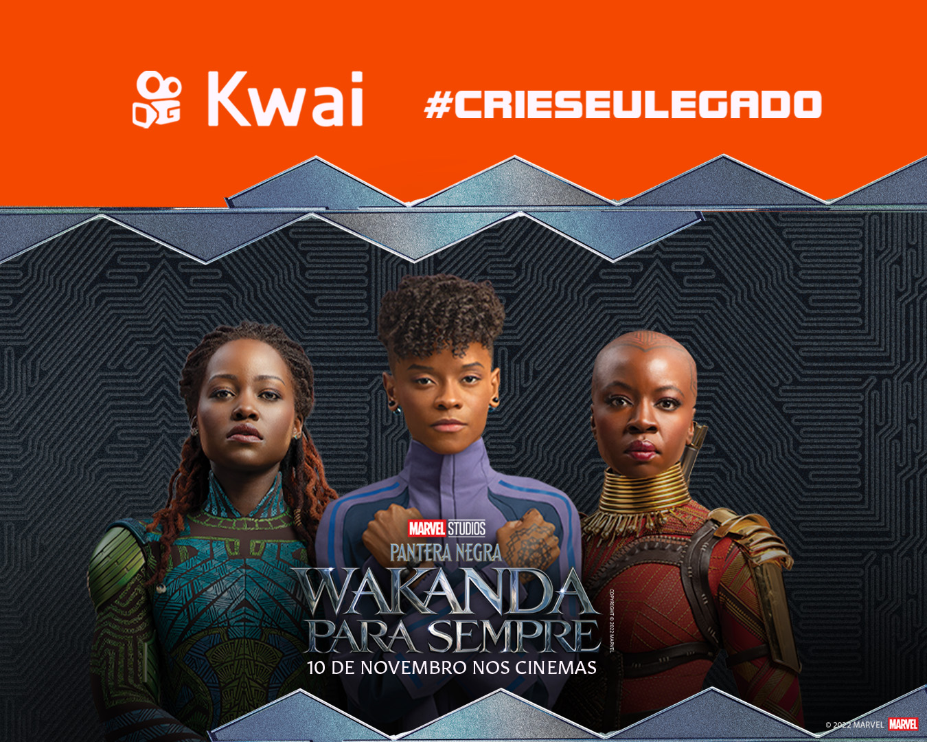 Kwai lança conteúdos inspirados em "Pantera Negra: Wakanda Para Sempre", um dos filmes mais aguardados do ano