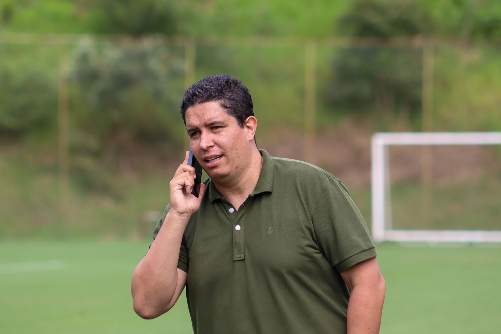 Marco Gama comemora momento do São Bernardo-SP, classificado para a segunda fase da Série C