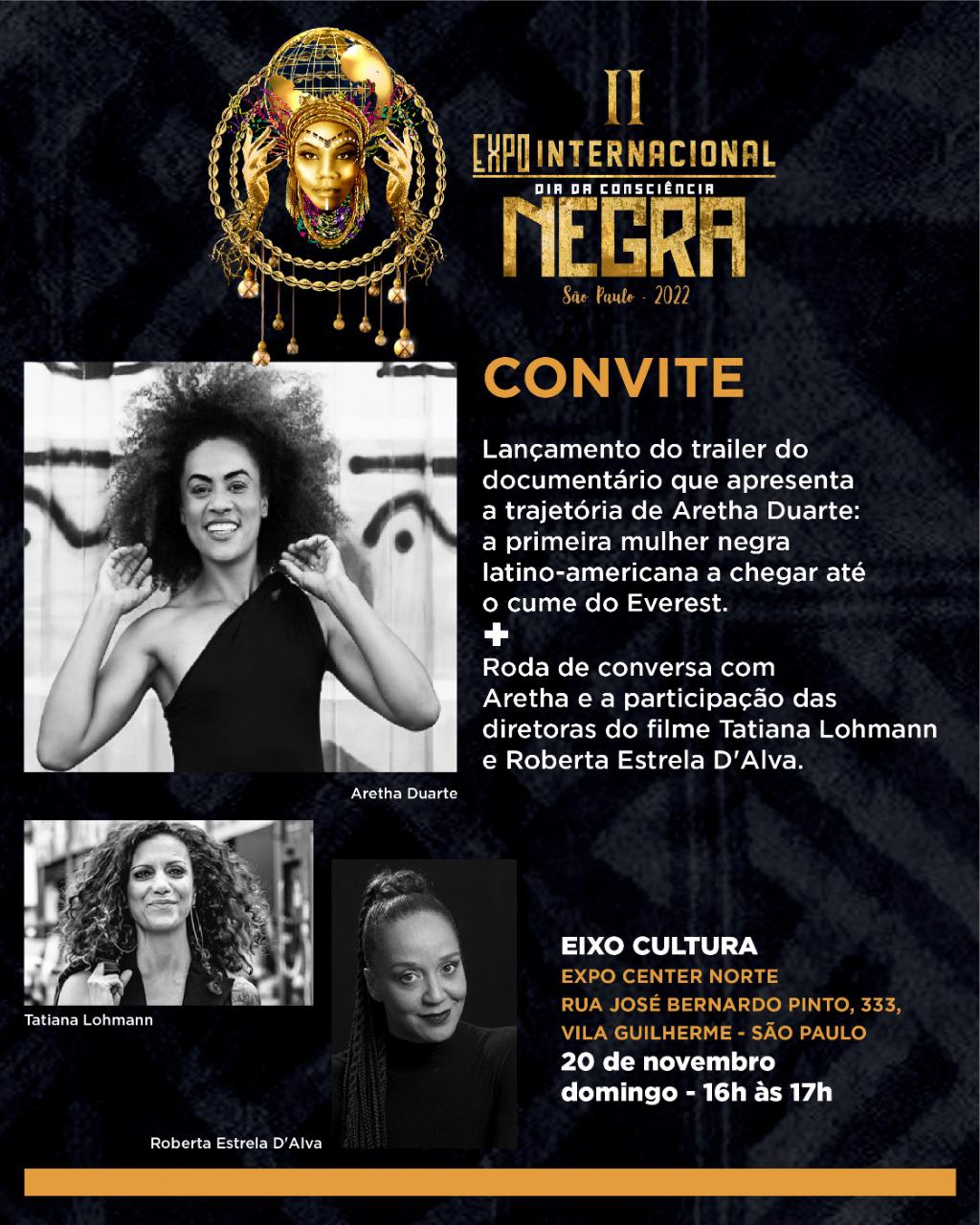No Dia da Consciência Negra, Aretha Duarte participa de roda de conversa sobre empreendedorismo e raça no Expo Center Norte