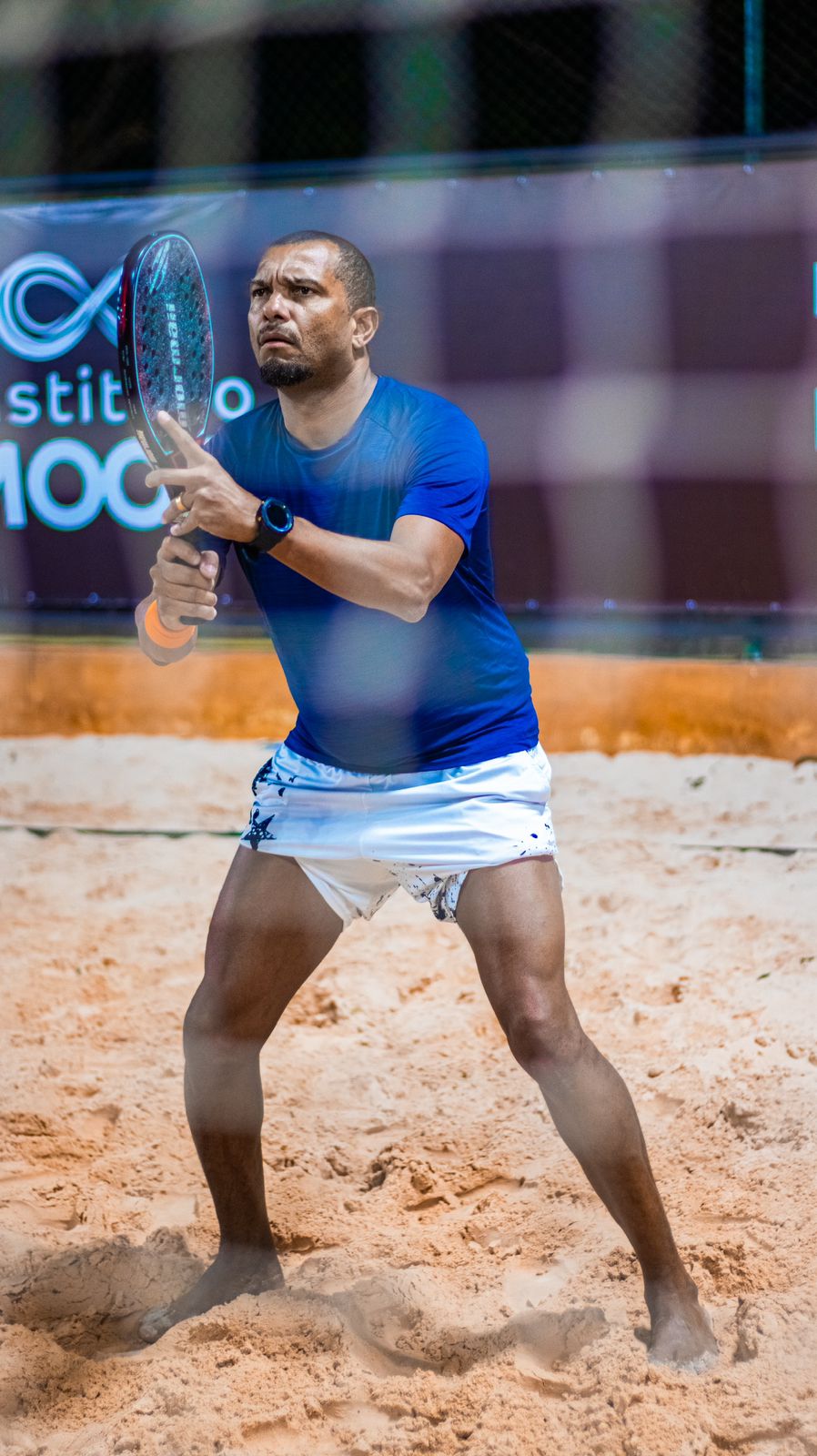 Ex-craque do futebol, Amoroso disputa etapa de Paulínia (SP) do Circuito Beach Tennis