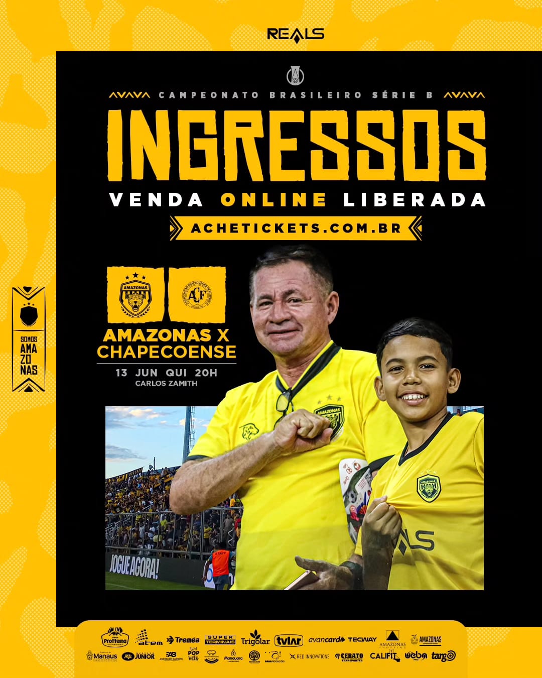 Venda online: ingressos para Amazonas FC e Chapecoense disponíveis
