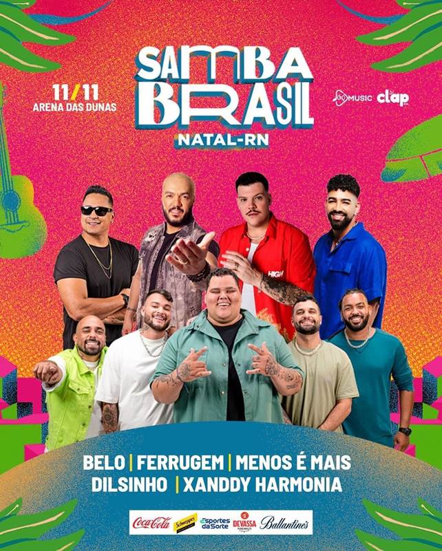 Esportes da Sorte patrocina quatro eventos musicais neste final de semana, com presença em Pernambuco, Rio Grande do Norte e São Paulo