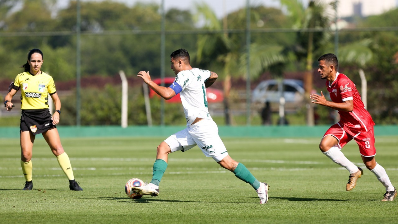 Pedro Bicalho comemora classificação do Palmeiras para a final do Sub-20 Paulista