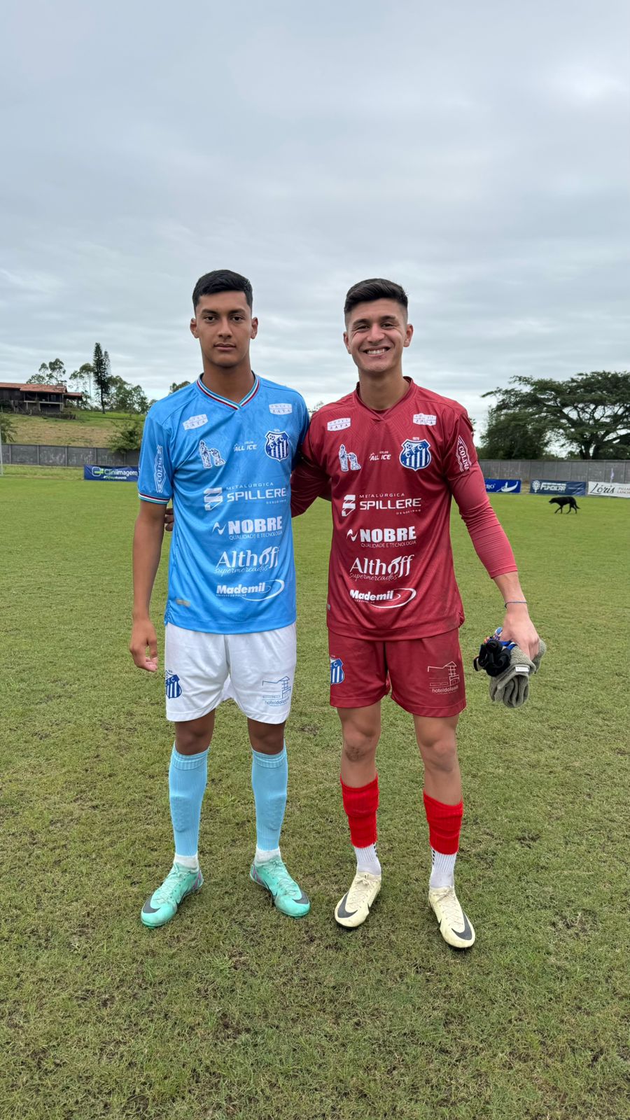 Dupla do Caravaggio comemora classificação para final da Copa Santa Catarina sub-21