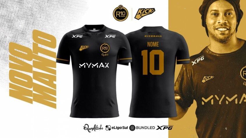 Mymax é a nova patrocinadora da R10 Team, empresa do ex-jogador Ronaldinho Gaúcho