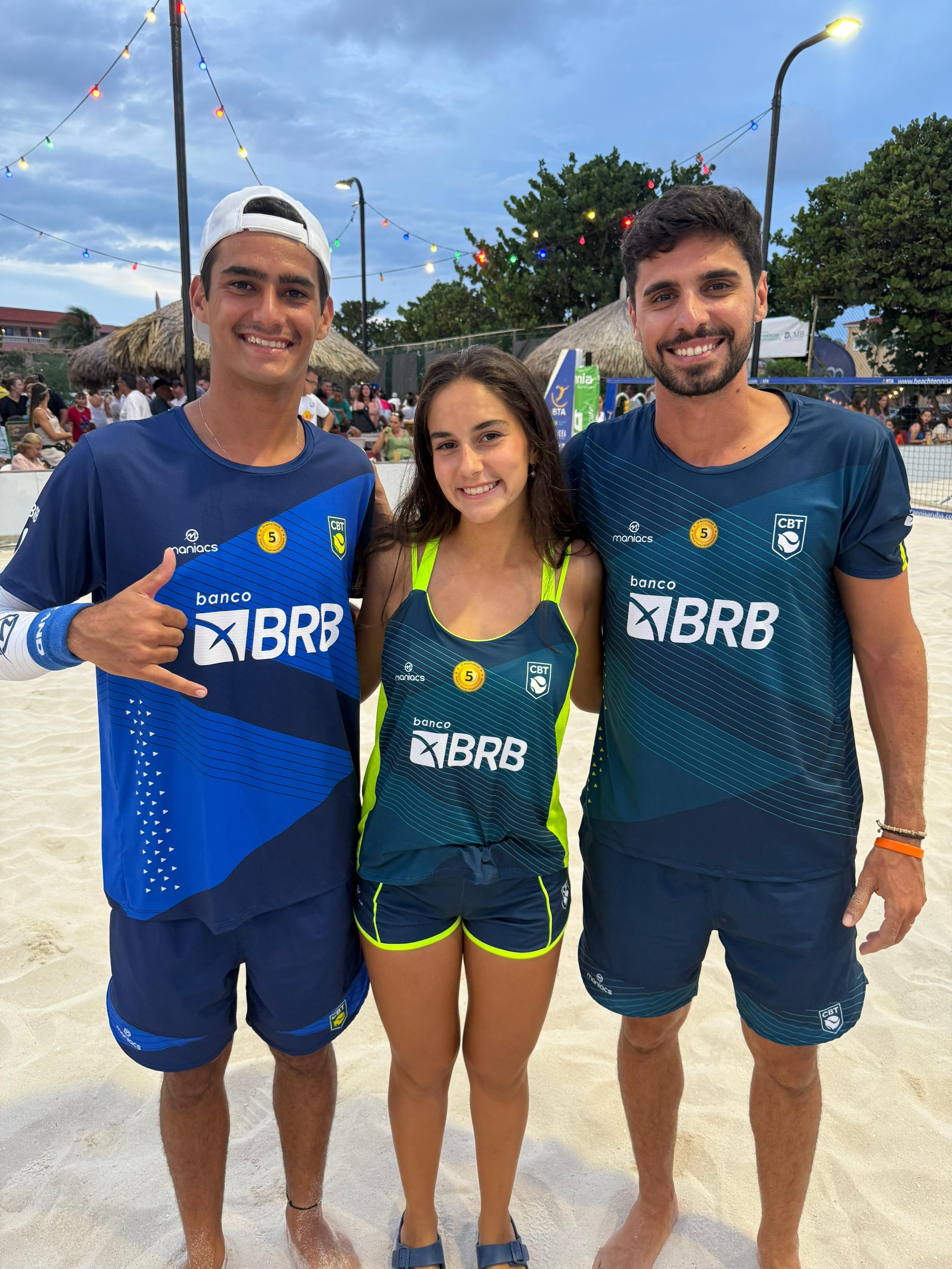 Atletas do CT Lucas Sousa brilham e conquistam títulos no Pan-Americano de Beach Tennis em Aruba